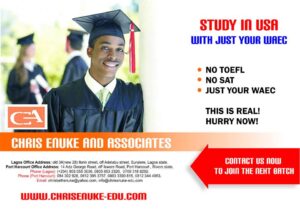 Admission into US Schools with only WAEC